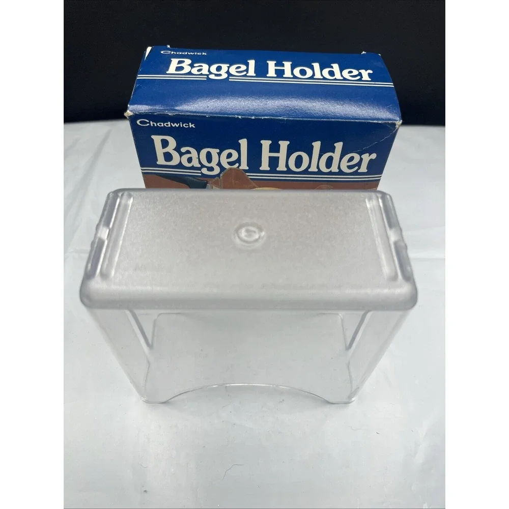 Vintage 1993 Chadwick Bagel Holder Slicer Guard Kitchen Gadget In Box 90s